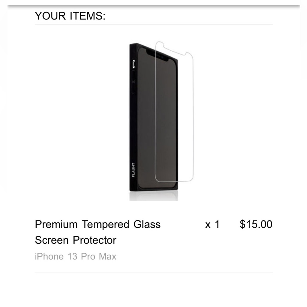 Tempered glass for iPhone 13